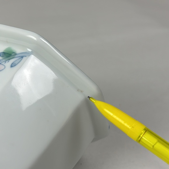 (2) Arita Ware Color of the Seasons Bowls White Blue Pink Flowers Japan pottery - Picture 10 of 10